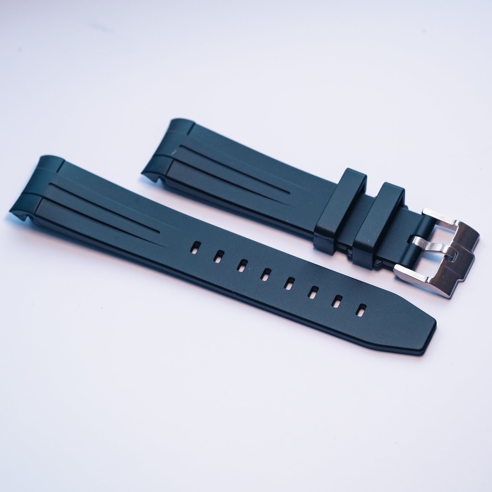 Blue Rubber Strap For Omega X Swatch Moonswatch - HorologyWrists