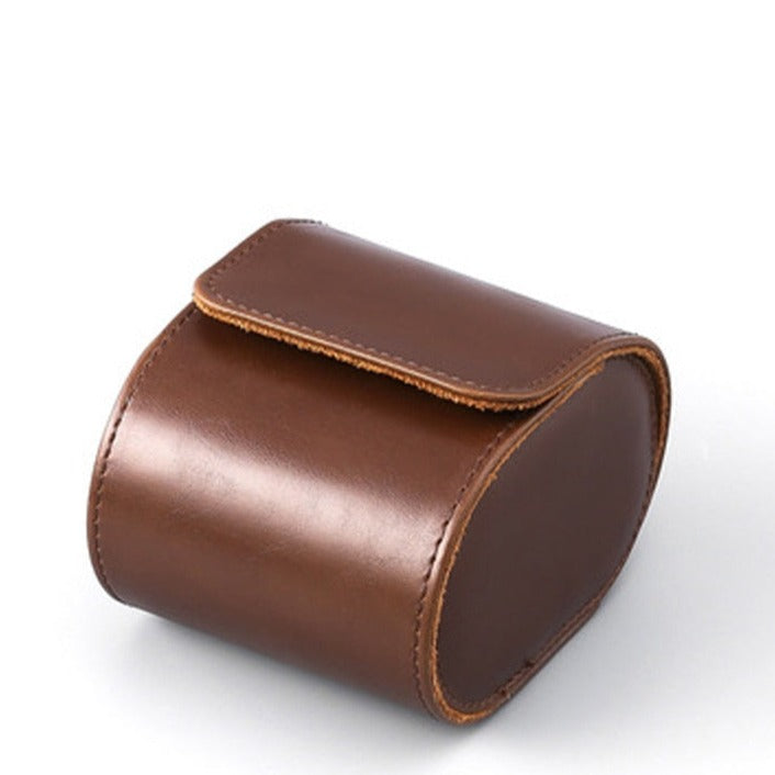 Handmade Leather Watch Travel Case - HorologyWrists