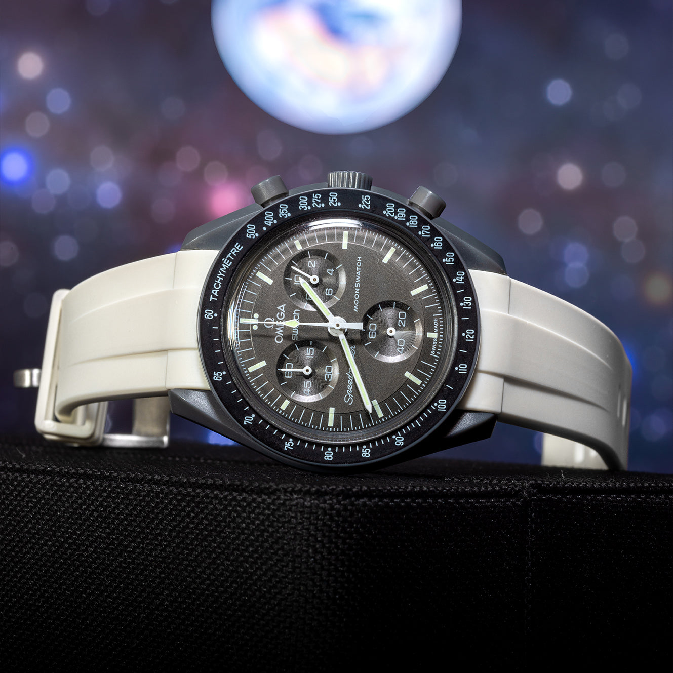 Omega X Swatch Moonswatch Single Colour Strap - HorologyWrists
